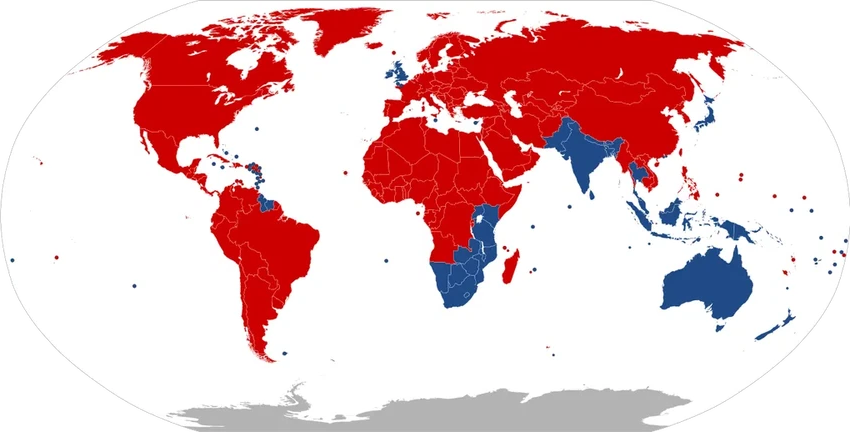 Почему в Японии и Англии ездят по левой стороне дороги? История выбора