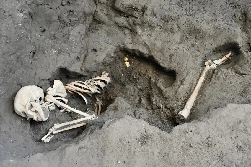 Помпеи: найдены жертвы Везувия с золотыми монетами в последнем убежище