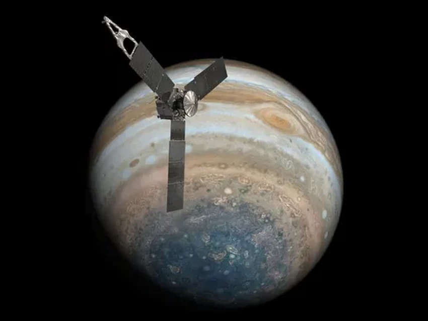 «Юнона» сняла хаотичную красоту облаков Юпитера