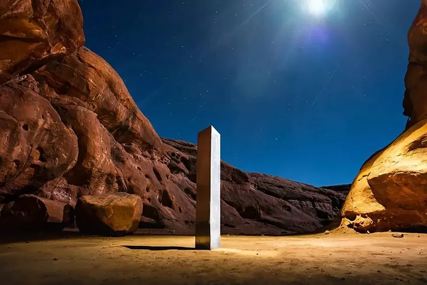 Новый монолит в пустыне Невады: кто снова устанавливает загадочные столбы?