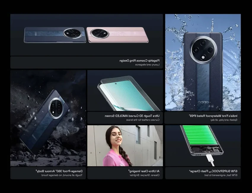 OPPO F27 Pro+ 5G: небьющийся смартфон с защитой IP69 для активной жизни