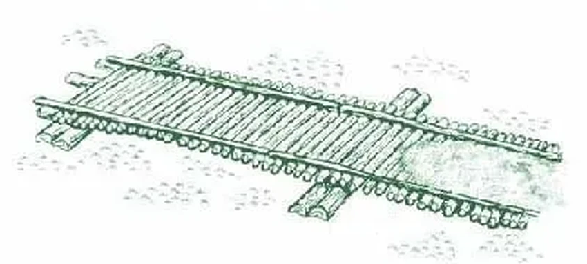 Гать своими руками: древняя технология для дороги через болото