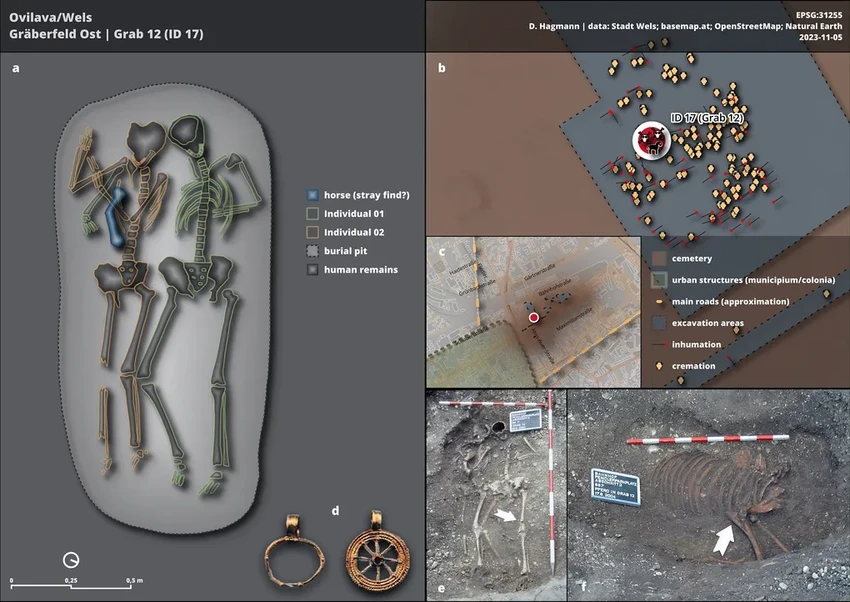 Древняя тайна раскрыта: в римской могиле с лошадью нашли мать и дочь