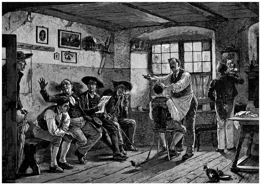 История барбершопов: от бритья до хирургии в одном кресле