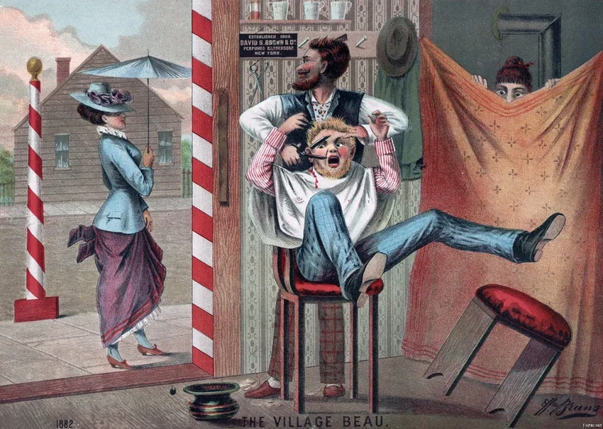 Красно-бело-синий столб у парикмахерской: мрачная история Barber’s Pole