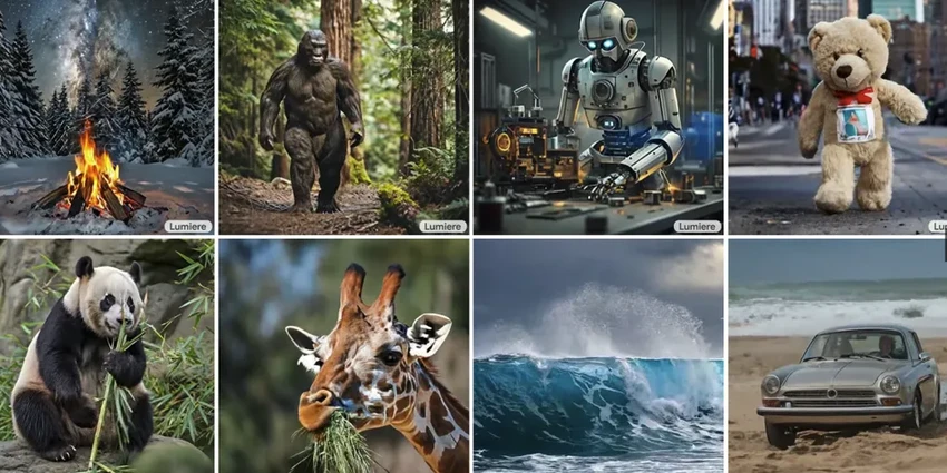 Google Lumiere: нейросеть создаёт реалистичное видео по тексту