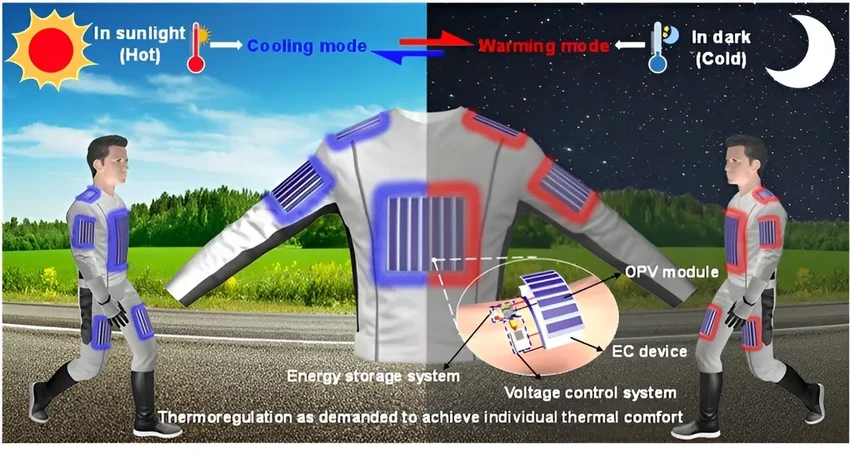 Новая метаткань с климат-контролем: сама греет в холод и охлаждает в жару
