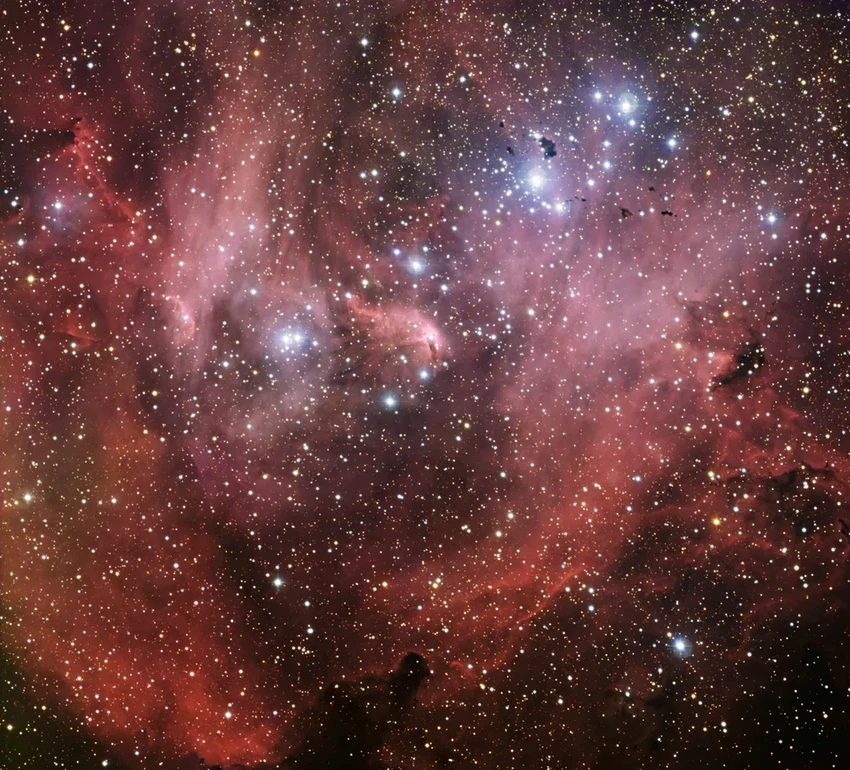 Туманность «Бегущий цыпленок»: гигантский снимок в 1,5 млрд пикселей