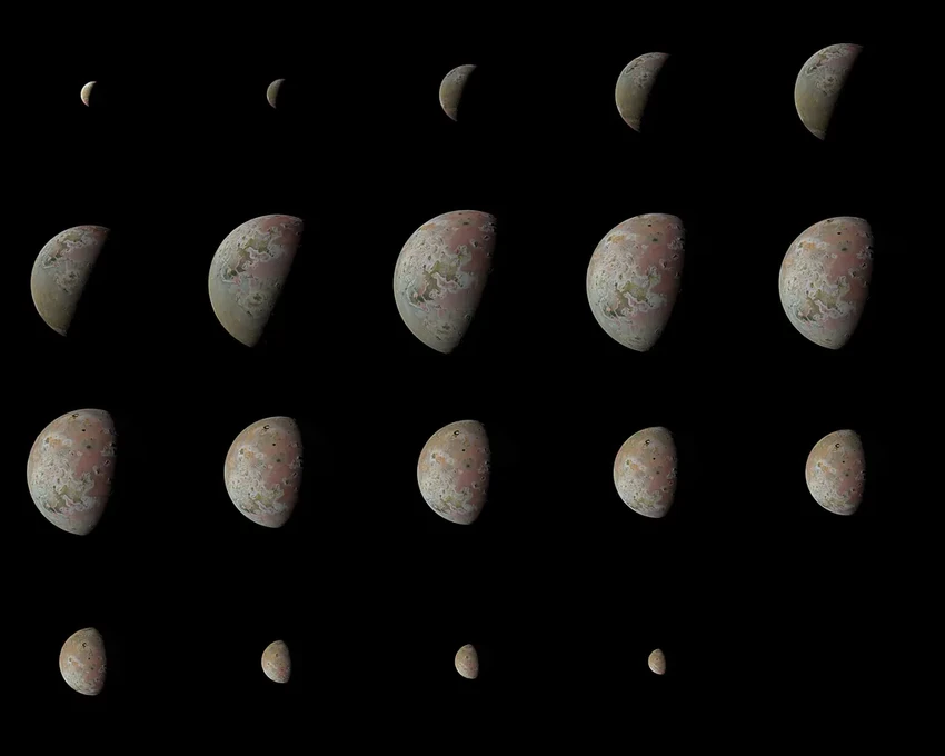 Вулканический ад Ио: лучшие фото спутника Юпитера за 22 года