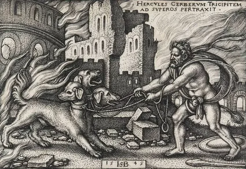 Неаполь: найдена древняя гробница с фресками Геракла и Цербера