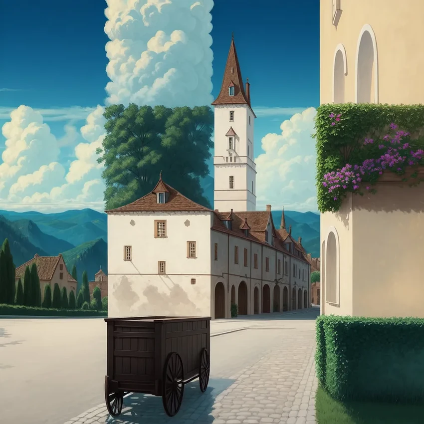 Виртуальный спиральный город: как создают шедевры с помощью нейросетей