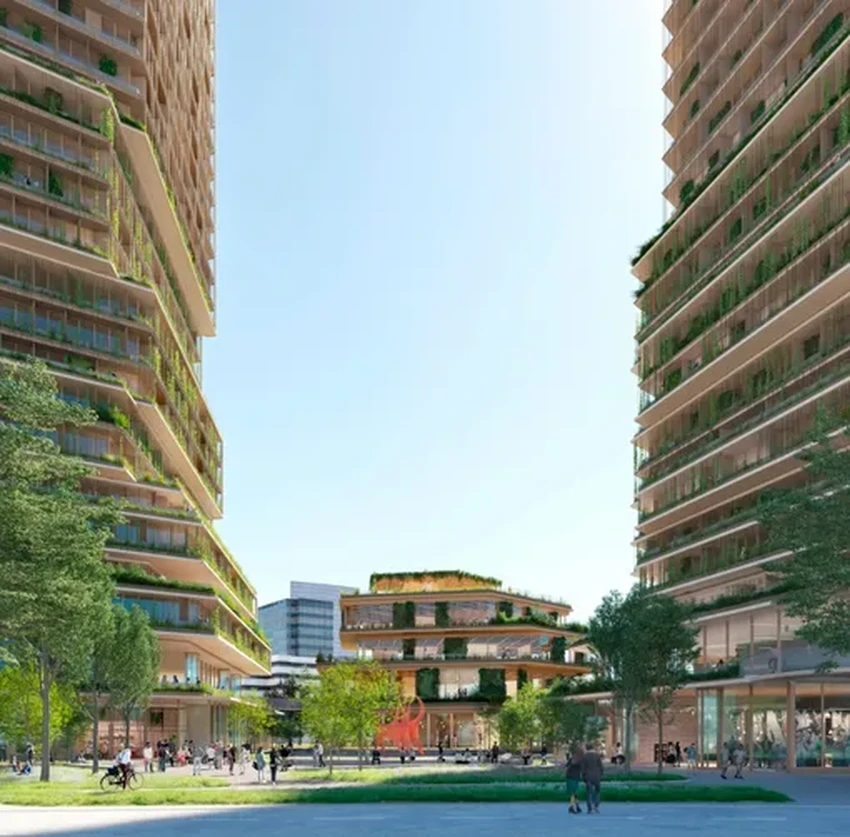 Зеленые башни Дюссельдорфа: новый экосердце города