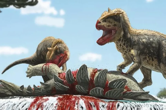 В Киргизии нашли нового хищного динозавра с костяным рогом над глазом