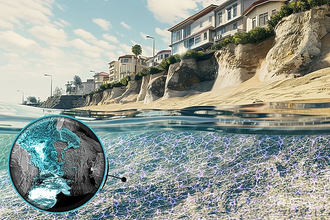 Как электричество превращает морской песок в камень для защиты берегов