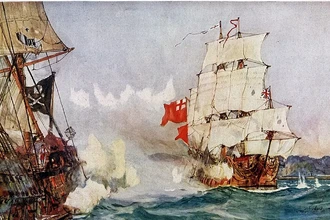 Как моряки 18 века чинили пробоины в бортах пиратских кораблей