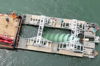 Приливной генератор из переработанного пластика тестируют в Ла-Манше