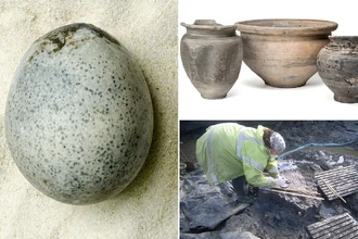 Ученые нашли целое яйцо римской эпохи с жидким содержимым внутри