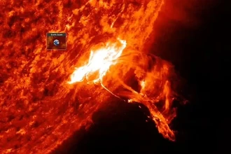 Солнечная вспышка нарушила связь: сбои в Австралии и Азии